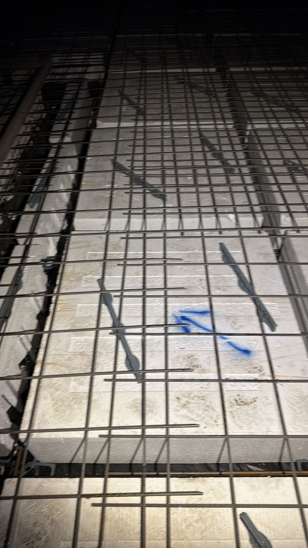 Reinforcement laps not enough, recorded during a slab pre-pour inspection in Beveridge